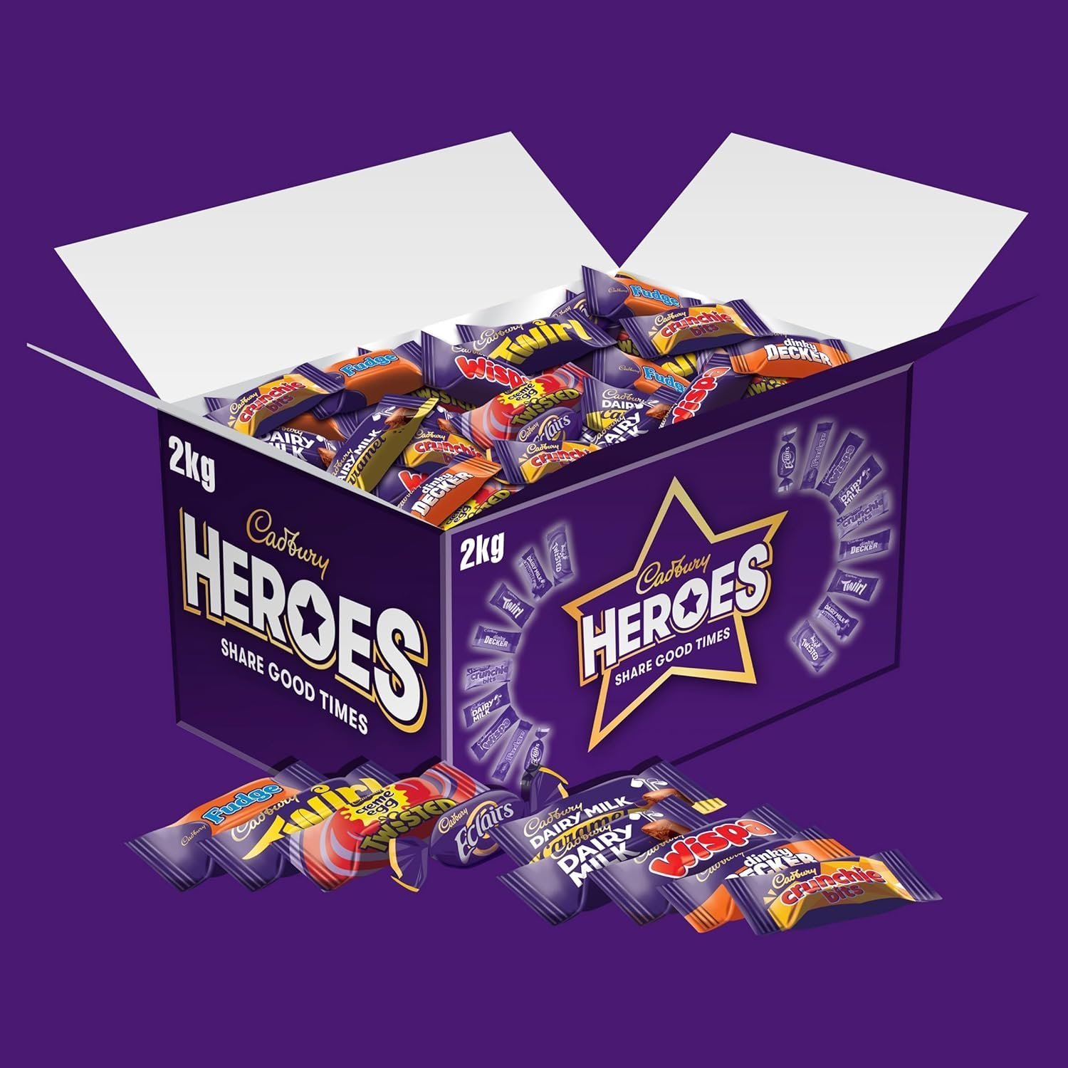 Alternative view of Cadbury Heroes Chocolates Bulk Share Box 2KG