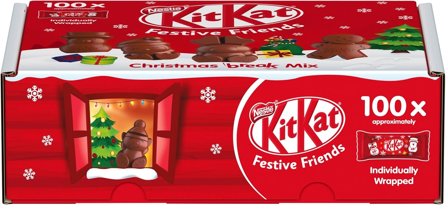 Alternative view of KitKat Christmas Friends Chocolate Figures Bulk Box, 100 Pieces, 820g