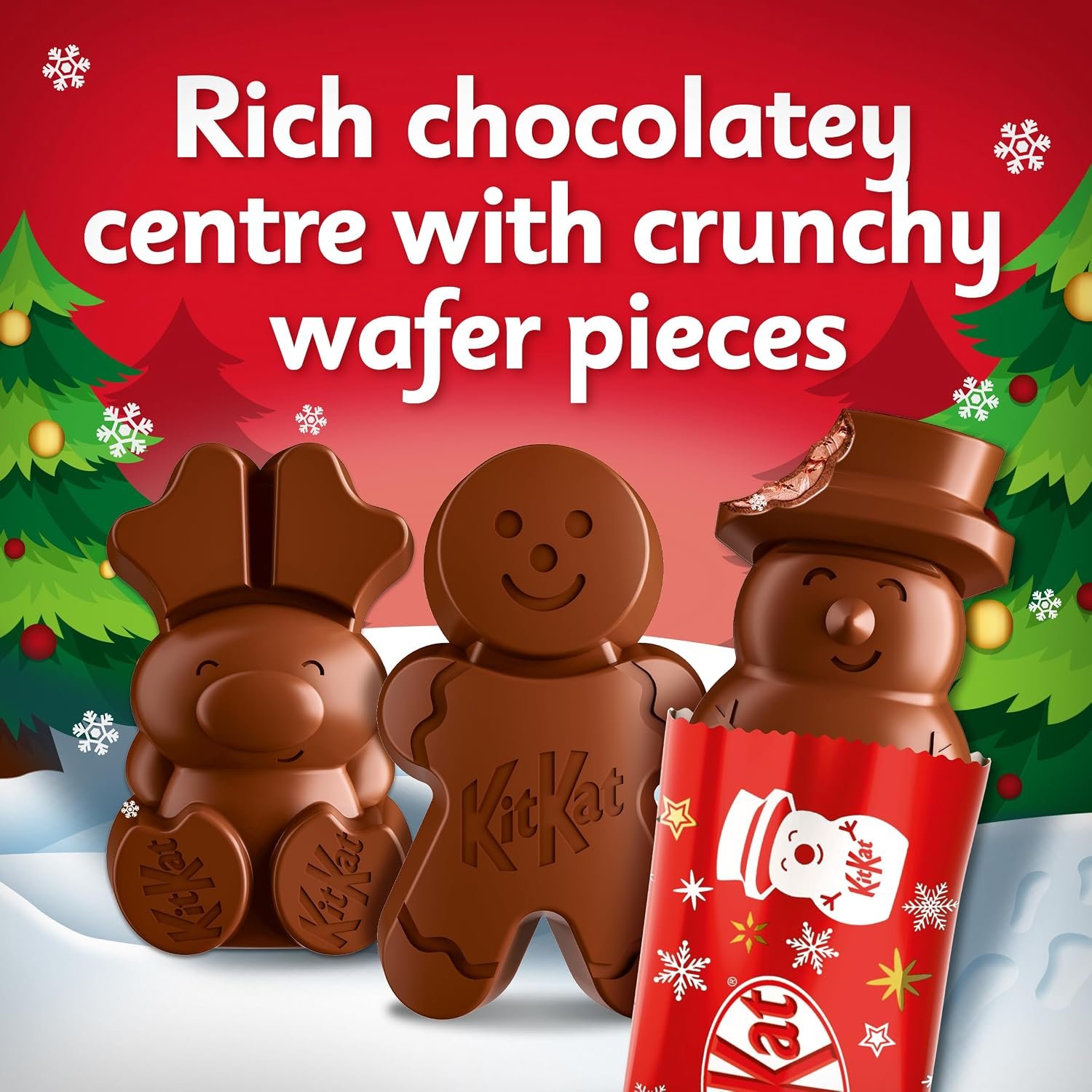 KitKat Christmas Friends Chocolate Figures Bulk Box, 100 Pieces, 820g - Image 6